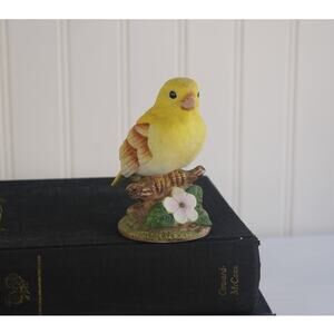 Vintage Andrea Sadek Canary Figurine #6350 Porcelain Made in Japan Collectible